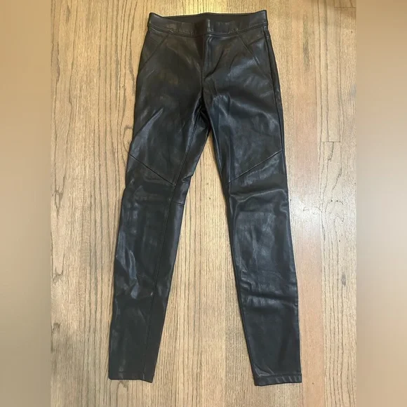 Free People Faux Leather Pants-Size 24 - Picture 3 of 5
